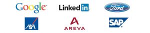 Google - Linkedin - Ford - AXA - Areva - SAP